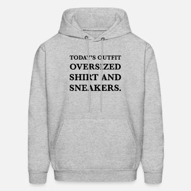 outfit oversized shirt and sneakers 